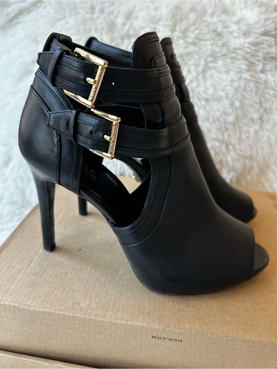 Michael Kors Shoes - Michael Kors Blaze Women’s Black Peep-Toe High Heel Booties Size: 9